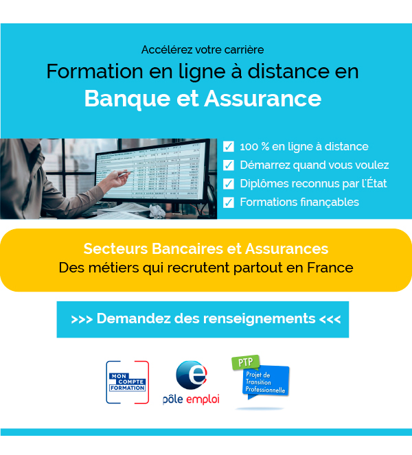 formations en ligne banque et assurance finançables