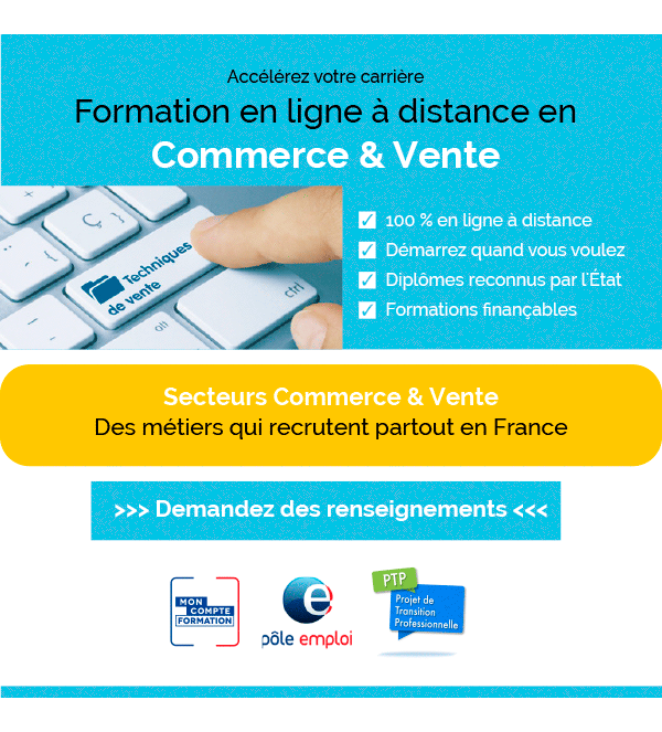 formations en ligne commerce & vente finançables