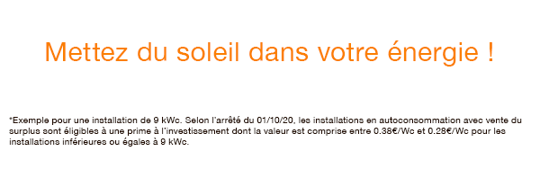 Mettez du soleil dans votre énergie !