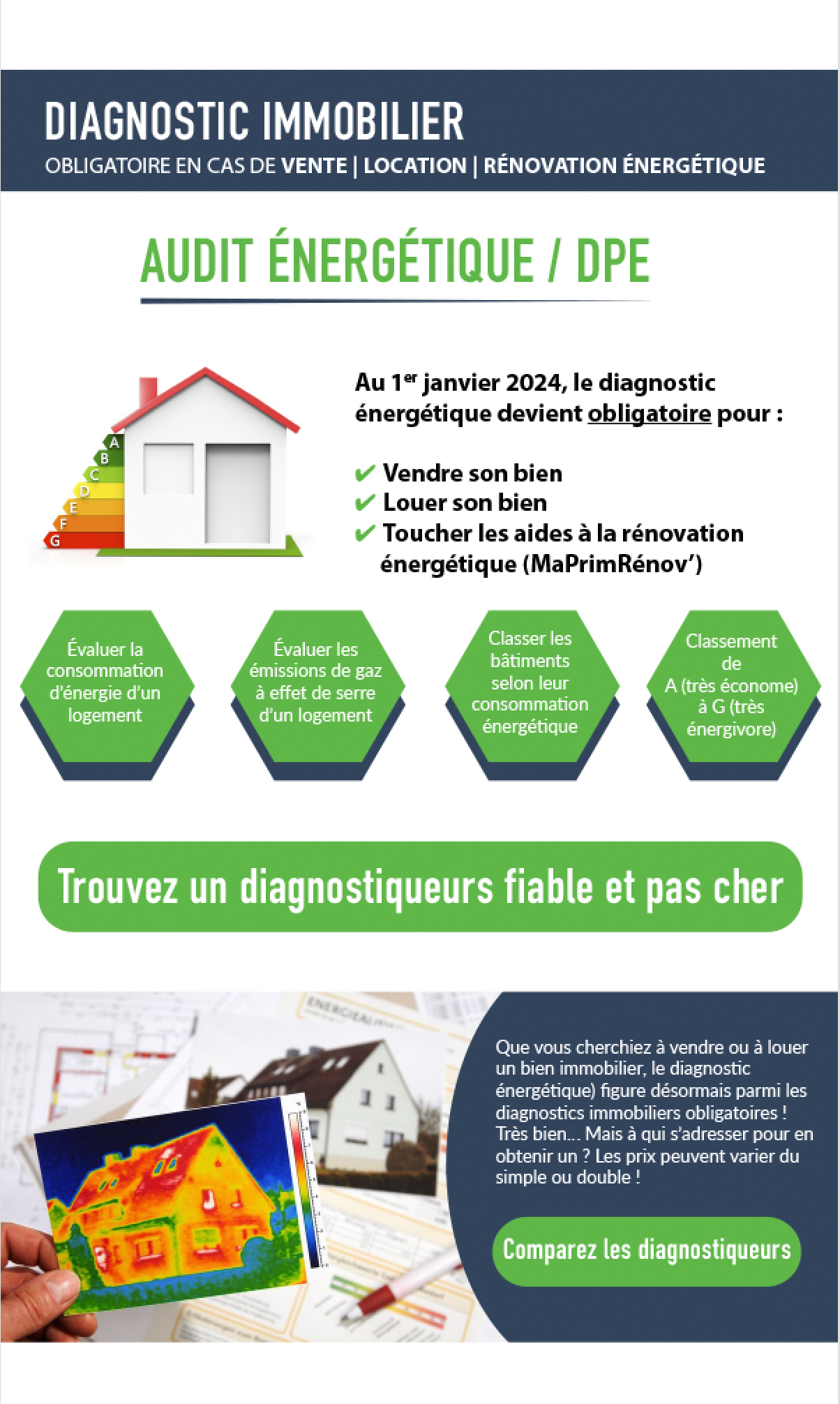 Comparez les diagnostics immobilier