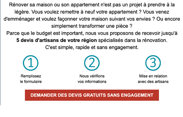 DEMANDER DES DEVIS GRATUITS SANS ENGAGEMENT